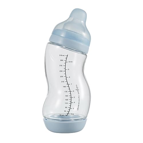 Difrax Glazen Anti-Colic S-babyfles Wide 310 ml Blauw