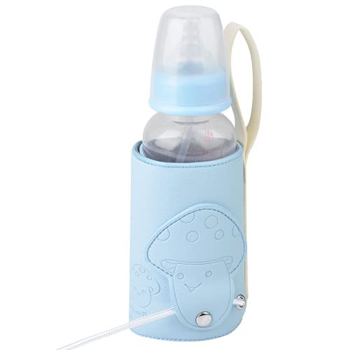01 Thermostaat Flessenwarmer Flessenwarmer voor baby's, Verwarmer voor melkflessen, Verwarmer voor babymelk(blauw)