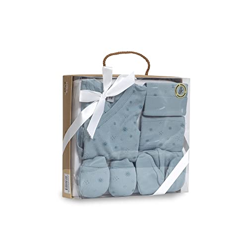 Interbaby Cadeauset Elfen Baby Elfen, 5 stuks in asblauw