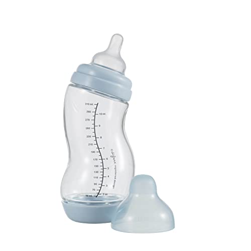 Difrax Glazen Anti-Colic S-babyfles Wide 310 ml Roze