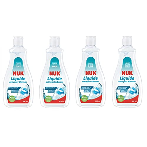 NUK 4 x 500 ml reinigingsmiddel voor flessen en stofzuigers