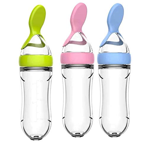 HEALLILY 3 Stuks Gel Zuigfles Rijstgraan Fles Voedingssupplement Voor Zuigelingen Voedsel Zuigfles Zakjes Bijtspeeltje Voedseltraining Feeder Melk Feeder Baby Aanvullend Eten Dispenser