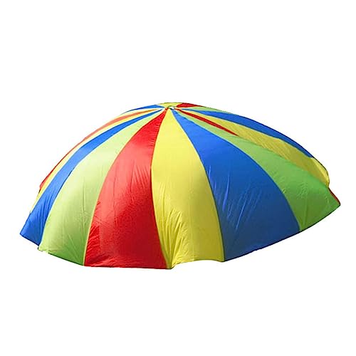 Milisten regenboog parachute kinderen parachutespringen parachute spelen parachute 6ft parachute 12ft buitenshuis voet regenboog paraplu