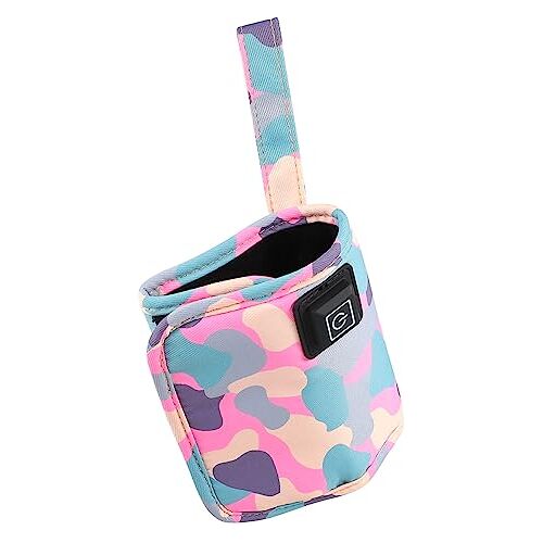 SHOWERORO 3 Flessenwarmer Voor Baby's Usb Flessenwarmer Baby Brew Flessenwarmer Draagbare Flessenwarmer Voor Op Reis Melk Warmer Pasgeboren Fles Zak Lap Verwarming Roze