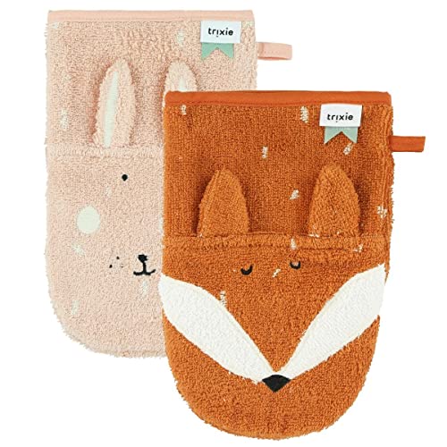 TRIXIE Washandje 2-pack Washandjes Rabbit Fox