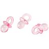 Wosieue 100 mini fopspeen roze fopspeen 2 cm fopspeen voor douche of als hanger acryl fopspeen