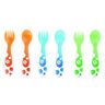 Mothercare Munchkin Multi-Coloured Forks and Spoons Set of 6, Multi-coloured, (Pack of 6)