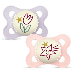 MAM Pure Night 2-6m Roze - Fopspeen MAM Pure Night 2-6m Roze - Fopspeen
