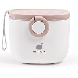 Termichy melkpoederdispenser voor baby's, 250 g luchtdichte draagbare melkpoedercontainer voor reizen, met schraper en lepel (roze en wit, 1 stuk) Termichy melkpoederdispenser voor baby's, 250 g luchtdichte draagbare melkpoedercontainer voor reizen, met schraper en lepel (roze en wit, 1 stuk)