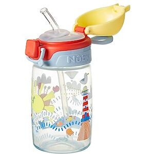 Nuby Super Straw Waterfles - No Spill Drinkbeker voor Peuters 360ml Nuby Super Straw Waterfles - No Spill Drinkbeker voor Peuters 360ml