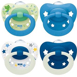 NUK Signature Dag & Nacht Baby Fopspeen - Hartvorm - 6-18 maanden NUK Signature Dag & Nacht Baby Fopspeen - Hartvorm - 6-18 maanden