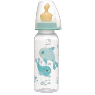 nip Standaardfles PP met drinkspeen Anatomisch latex, vanaf 6 maanden, blauw, maat M, 250 ml, Boy nip Standaardfles PP met drinkspeen Anatomisch latex, vanaf 6 maanden, blauw, maat M, 250 ml, Boy