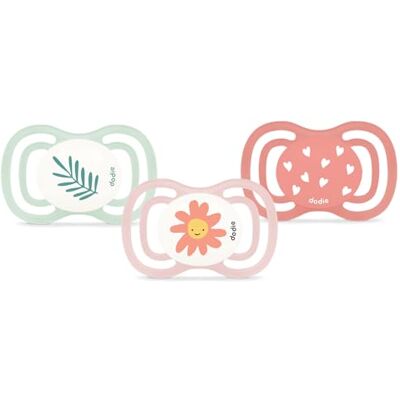 Dodie Anatolische fopspenen, extra fopspeen voor baby's, +6 maanden, roze, 3 stuks Dodie Anatolische fopspenen, extra fopspeen voor baby's, +6 maanden, roze, 3 stuks
