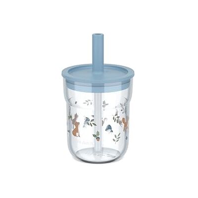 Mepal Mio kinderbeker met rietje, Little Dutch, flexibel deksel met insectenwerend rietje, geschikt voor alle vloeistoffen, morsbestendig, vaatwasserbestendig en BPA-vrij, 250 ml, Forest Friends Mepal Mio kinderbeker met rietje, Little Dutch, flexibel deksel met insectenwerend rietje, geschikt voor alle vloeistoffen, morsbestendig, vaatwasserbestendig en BPA-vrij, 250 ml, Forest Friends