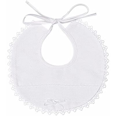 AGO FIL Baby Slab - Katoen, Aida-band, Rond, Wit - Baby slab AGO FIL Baby Slab - Katoen, Aida-band, Rond, Wit - Baby slab