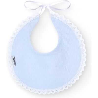 BABIDU Unisex baby slabbetje, hemelsblauw, Runde 3 BABIDU Unisex baby slabbetje, hemelsblauw, Runde 3