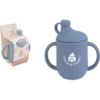 DORON & CHARLIE Leer Beker Kindermaaltijd 056741 Blauw Siliconen 150 ml Magnetronbestendig Wasmachine Makkelijk schoon te maken Babybeker Vanaf 4 maanden DORON & CHARLIE Leer Beker Kindermaaltijd 056741 Blauw Siliconen 150 ml Magnetronbestendig Wasmachine Makkelijk schoon te maken Babybeker Vanaf 4 maanden