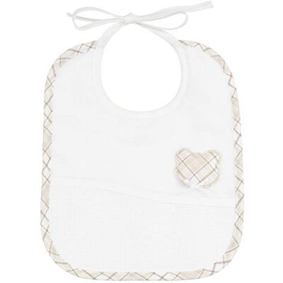 FILET 2230TAUPE slabbetjes van zachte badstof van 100% katoen met zak van Aida-stof om te borduren met kruissteek, berenborduurwerk, kleur wit FILET 2230TAUPE slabbetjes van zachte badstof van 100% katoen met zak van Aida-stof om te borduren met kruissteek, berenborduurwerk, kleur wit