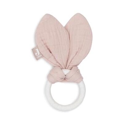 Jollein Bijtring Baby Bunny Ears Wild Rose baby grijpling katoen siliconen ring Öko-Tex gecertificeerd tandhulp babyspeelgoed Jollein Bijtring Baby Bunny Ears Wild Rose baby grijpling katoen siliconen ring Öko-Tex gecertificeerd tandhulp babyspeelgoed