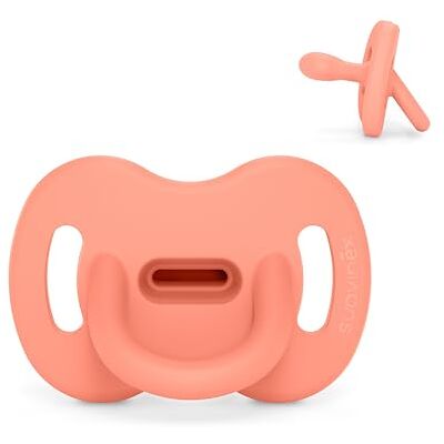 Suavinex Siliconen fopspeen, 0/6 maanden en pasgeborenen, Fysiologische Sx Pro-zuiger, zacht en flexibel, ideaal om te slapen, respecteert de mondontwikkeling, Colour Essence, Peach Pink Suavinex Siliconen fopspeen, 0/6 maanden en pasgeborenen, Fysiologische Sx Pro-zuiger, zacht en flexibel, ideaal om te slapen, respecteert de mondontwikkeling, Colour Essence, Peach Pink