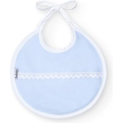 BABIDU Unisex baby slabbetje, hemelsblauw, Runde 2 BABIDU Unisex baby slabbetje, hemelsblauw, Runde 2