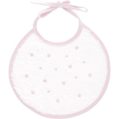 BABIDU Unisex baby slabbetje, roze, Runder Topos BABIDU Unisex baby slabbetje, roze, Runder Topos