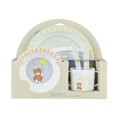 Sterntaler Serviesset familie Beer, kinderserviesset voor baby's en peuters, antislip sokkel aan borden, kom en beker, geschikt voor levensmiddelen, robuust, vaatwasmachinebestendig, 23,5 x 25 x 10 cm Sterntaler Serviesset familie Beer, kinderserviesset voor baby's en peuters, antislip sokkel aan borden, kom en beker, geschikt voor levensmiddelen, robuust, vaatwasmachinebestendig, 23,5 x 25 x 10 cm