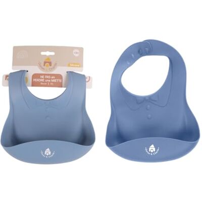 DORON & CHARLIE Slabbetje Baby Maaltijd 056602 Blauw Siliconen Kostuumontwerp Verstelbaar Wasbaar Waterdicht 1e Leeftijd Zacht Slabbetje Kinderopvang Vanaf 3 maanden DORON & CHARLIE Slabbetje Baby Maaltijd 056602 Blauw Siliconen Kostuumontwerp Verstelbaar Wasbaar Waterdicht 1e Leeftijd Zacht Slabbetje Kinderopvang Vanaf 3 maanden
