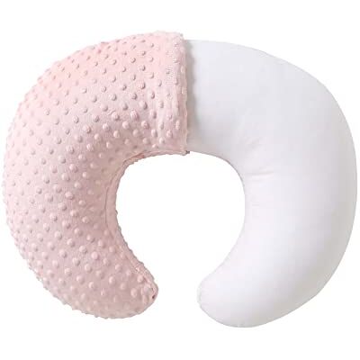 QUENESS Voedingskussen met hoes voor babyjongens en -meisjes, borstvoedingskussen met kussensloop voor borstvoeding, flesvoeding, babyondersteuning met afneembare voedingskussenhoes (lichtroze) QUENESS Voedingskussen met hoes voor babyjongens en -meisjes, borstvoedingskussen met kussensloop voor borstvoeding, flesvoeding, babyondersteuning met afneembare voedingskussenhoes (lichtroze)