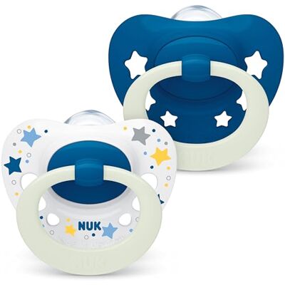 NUK - Signature Night - Hartvormige - BPA-vrije - Fopspeen NUK - Signature Night - Hartvormige - BPA-vrije - Fopspeen