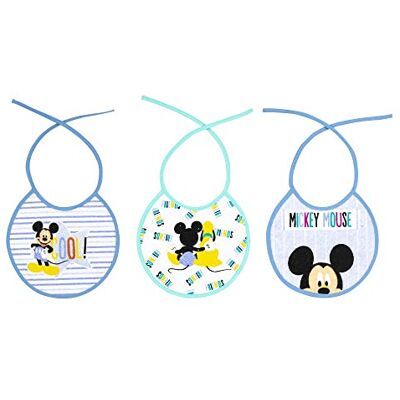 Interbaby Amazon Disney 3-pack badstof slabbetjes 20 x 20 cm Mickey Mouse Interbaby Amazon Disney 3-pack badstof slabbetjes 20 x 20 cm Mickey Mouse