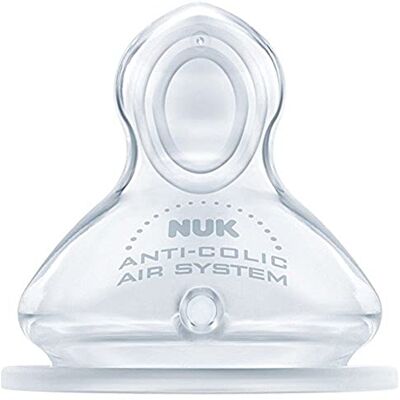 NUK 10124014 First Choice+ Anti-Colic drinkzuiger, siliconen, geschikt voor grenen vorm M voor melk M (0 6 maanden) NUK 10124014 First Choice+ Anti-Colic drinkzuiger, siliconen, geschikt voor grenen vorm M voor melk M (0 6 maanden)