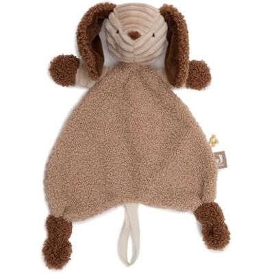 Jollein Knuffelhanddoek voor babyhond, diego, Biscuit/Leather Brown – knuffeldier en fopspeendoek – extra zacht – snuffeldoek voor baby's, geboortecadeau – geboortecadeau – 29 x 20 cm Jollein Knuffelhanddoek voor babyhond, diego, Biscuit/Leather Brown – knuffeldier en fopspeendoek – extra zacht – snuffeldoek voor baby's, geboortecadeau – geboortecadeau – 29 x 20 cm