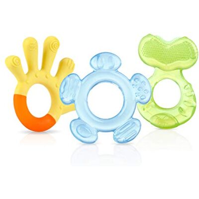 Nuby 3-staps tanden set - Babybijters - Getextureerde oppervlakken Nuby 3-staps tanden set - Babybijters - Getextureerde oppervlakken