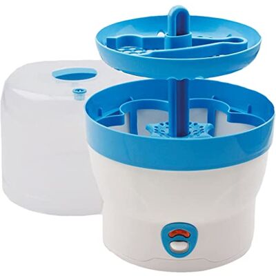 LAORICI H+H BS 29b babyfles-sterilisator voor 6 flessen in blauw LAORICI H+H BS 29b babyfles-sterilisator voor 6 flessen in blauw