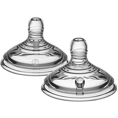 Tommee Tippee Dichter bij de natuur Fast Flow Teats, 2 Pack 2 Tepels Tommee Tippee Dichter bij de natuur Fast Flow Teats, 2 Pack 2 Tepels