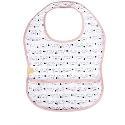 Lassig LÄSSIG Babyslabbetje afwasbaar opvangbescherming waterdichte klittenbandsluiting 1 stk./EVA Bib Little Chums Mouse, roze Lassig LÄSSIG Babyslabbetje afwasbaar opvangbescherming waterdichte klittenbandsluiting 1 stk./EVA Bib Little Chums Mouse, roze