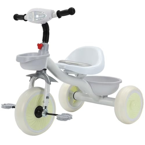 LSQXSS Driewieler voor peuters voor 3-5 jaar, rijden op driewielers met flexibel stuur, max. belasting 50 kg pedaaldriewielers, loopfiets-scooter, EVA-schuimwiel, verstelbare stoelen voor en achter