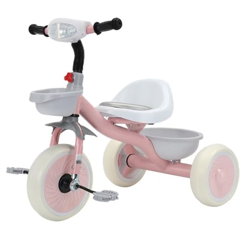 LSQXSS Driewieler voor peuters voor 3-5 jaar, rijden op driewielers met flexibel stuur, max. belasting 50 kg pedaaldriewielers, loopfiets-scooter, EVA-schuimwiel, verstelbare stoelen voor en achter