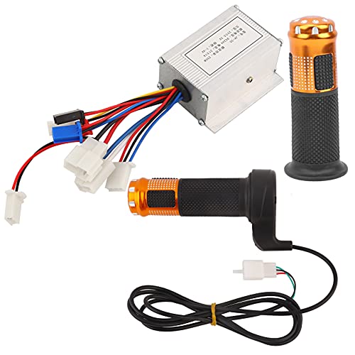 Keenso 24 V 250 W Borstel Controller met Gele Gashendel Kit,  E ‑ Bike Motor Controller Elektrische Fiets Scooter Conversie Kit