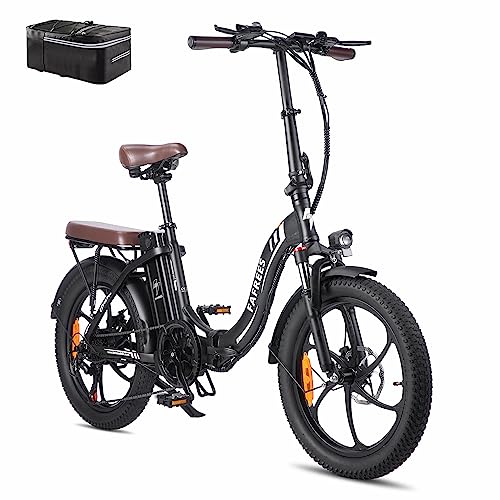 Fafrees Elektrische fiets  F20-PRO 20 inch opvouwbare e-bike elektrische stadsfiets 250W motor, 18Ah batterij, Shimano 7 versnellingen fatbike ebike voor volwassenen, Schwarz