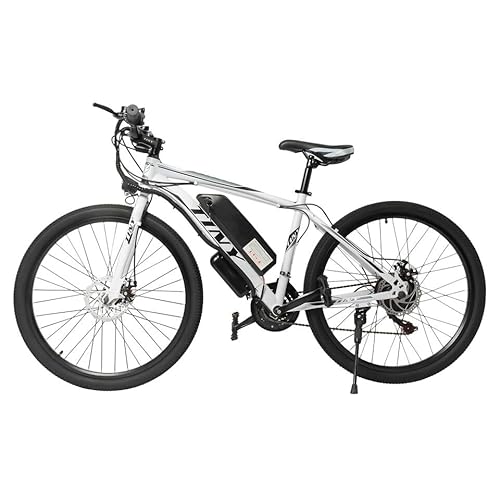 Jolre Pedelec E-citybike Elektrische fiets, 26 inch elektrische mountainbike, elektrische mountainbike voor dames en heren, 21 versnellingen naafschakeling, bereik tot 35 km, belastbaarheid 120 kg,