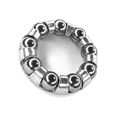 cyclingcolors Kogellagerkooi voor fiets, mountainbike, stad, BMX, vintage, 9 ballen 1/4 inch cyclingcolors Kogellagerkooi voor fiets, mountainbike, stad, BMX, vintage, 9 ballen 1/4 inch