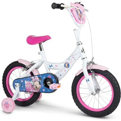 Huffy Disney Minnie Mouse Kinderfiets 14 inch met zijwieltjes, terugtraprem, stalen frame Huffy Disney Minnie Mouse Kinderfiets 14 inch met zijwieltjes, terugtraprem, stalen frame