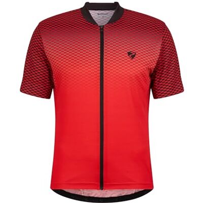 Ziener NELETE Fietsshirt voor heren, mountainbike, racefiets, ademend, sneldrogend, elastisch, korte mouwen, rood, 50 Ziener NELETE Fietsshirt voor heren, mountainbike, racefiets, ademend, sneldrogend, elastisch, korte mouwen, rood, 50