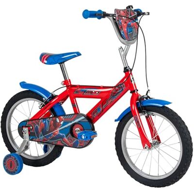Huffy Marvel Spider-Man Kinderfiets 16 inch met zijwieltjes, terugtraprem, stalen frame Huffy Marvel Spider-Man Kinderfiets 16 inch met zijwieltjes, terugtraprem, stalen frame