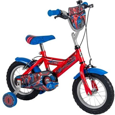 Huffy Marvel Spider-Man Kinderfiets 12 inch met zijwieltjes, terugtraprem, stalen frame Huffy Marvel Spider-Man Kinderfiets 12 inch met zijwieltjes, terugtraprem, stalen frame