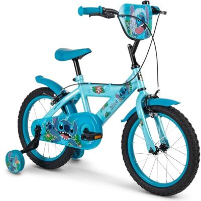 Huffy Disney Stitch Kinderfiets 16 inch met zijwieltjes, terugtraprem, stalen frame Huffy Disney Stitch Kinderfiets 16 inch met zijwieltjes, terugtraprem, stalen frame