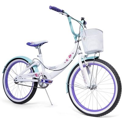 Huffy Girly Girl 20” kinderfiets 6-9 jaar Wit Paars Huffy Girly Girl 20” kinderfiets 6-9 jaar Wit Paars