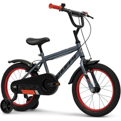 Huffy Pro Thunder 16" Kinderfiets, grijs, 5-7 jaar Huffy Pro Thunder 16" Kinderfiets, grijs, 5-7 jaar